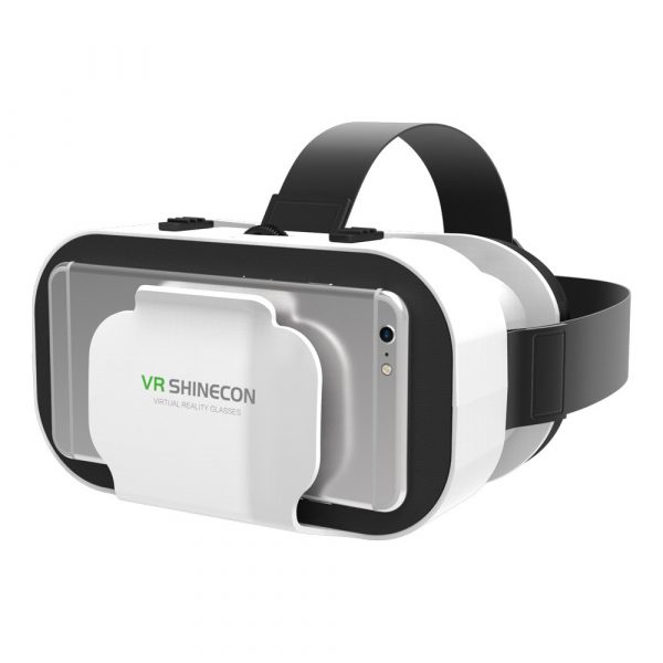 Gebruik je smartphone om jezelf helemaal onder te dompelen in de virtuele wereld. Met de Shinecon 5G 3D/360 VR Headset schuif je smartphones tussen de 4 en 6 inch gemakkelijk in de doorvoor gemaakte smartphone-houder aan de voorkant van de VR-bril. Heb je een telefoon met een groter scherm? Dan kan het zijn dat de hoekjes wat van het beeld worden afgehaald.