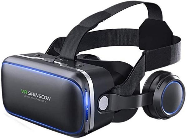 Gebruik je smartphone om jezelf helemaal onder te dompelen in de virtuele wereld. Met de Shinecon G04 VR Headset schuif je smartphones tussen de 4 en 6